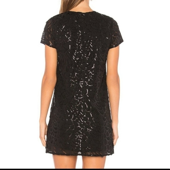Line+Dot black party short dress sequin classic size Small holidays new year’s - Picture 2 of 8